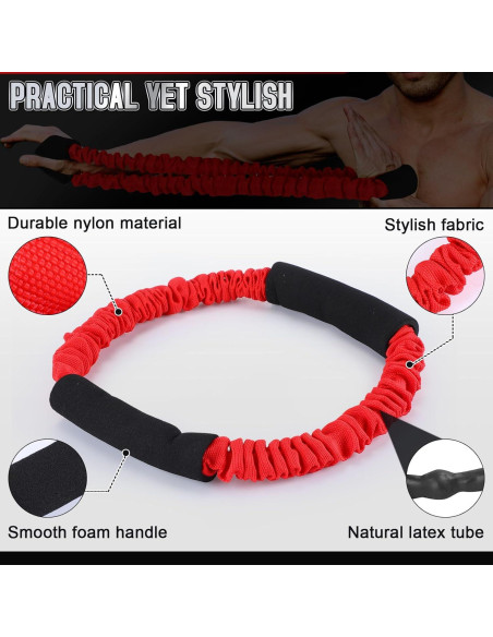 Entrenador de Fuerza de Arco RoundFunny 3 Pcs 30-50 Lbs