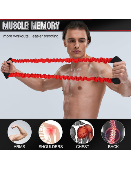 Entrenador de Fuerza de Arco RoundFunny 3 Pcs 30-50 Lbs