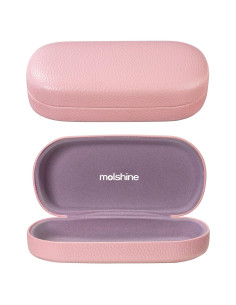 Funda Dura de Cuero Molshine para Gafas Unisex Grande