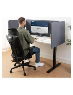 Panel Acústico de Privacidad para Escritorio Progressive 5 x 73.66 cm - Gris Oscuro