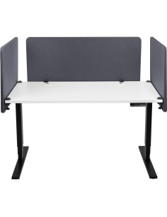 Panel Acústico de Privacidad para Escritorio Progressive 5 x 73.66 cm - Gris Oscuro 2