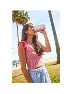 Vaso de Acero Inoxidable S'well 18oz Rosa Geode Aislado 2