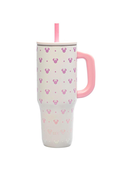 Taza de Viaje Zak Designs Minnie Mouse 40oz Acero Inoxidable
