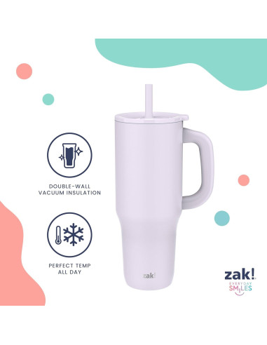 Taza de Viaje Zak Designs Minnie Mouse 40oz Acero Inoxidable