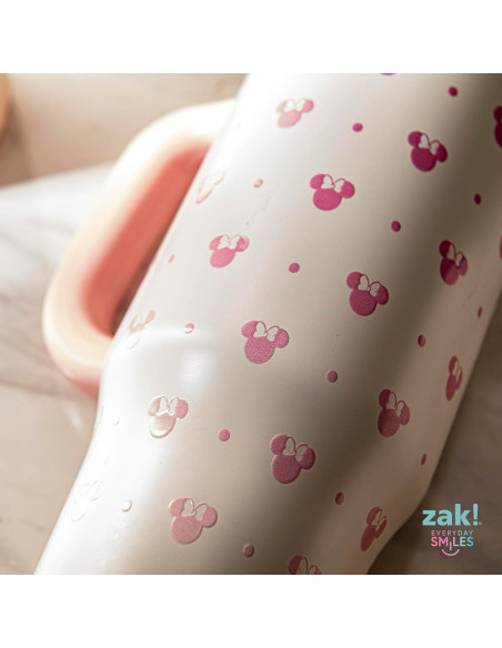Taza de Viaje Zak Designs Minnie Mouse 40oz Acero Inoxidable