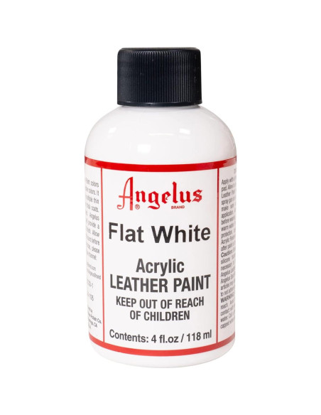 Pintura Acrílica para Cuero Angelus 118 ml Blanco Mate