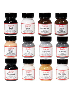 Kit de Pintura Acrílica para Cuero Angelus 12 Colores 29.57ml