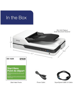 Escáner de Documentos Epson DS-1630, 25 ppm, ADF 50 Páginas 2