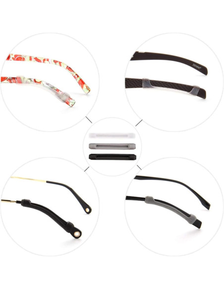 Funda de Silicona YR para Gafas - 5 Pares Antideslizantes