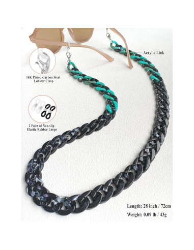 Cadena de Gafas Acrílicas Cosace 71 cm Antideslizante