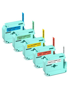 Cintas de Etiquetas VolenGo M950 12mm 5-Pack Colores