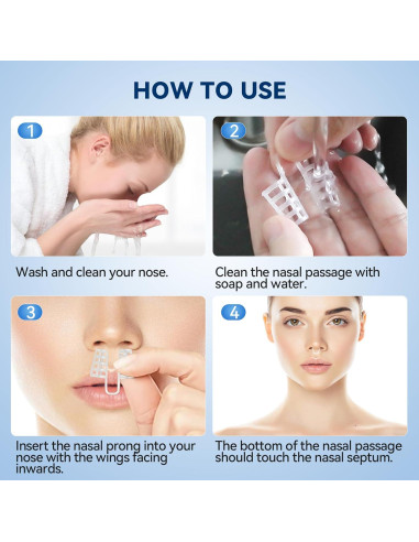 Dilatadores Nasales Anti Ronquidos SARSWBBHI - 8 Tamaños