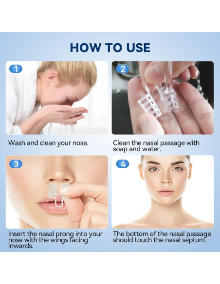 Dilatadores Nasales Anti Ronquidos SARSWBBHI - 8 Tamaños