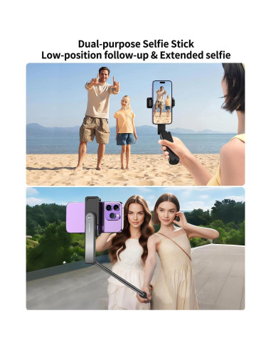 Palo Selfie Mini yAyusi i8 Aluminio Extensible 67.94 cm Negro