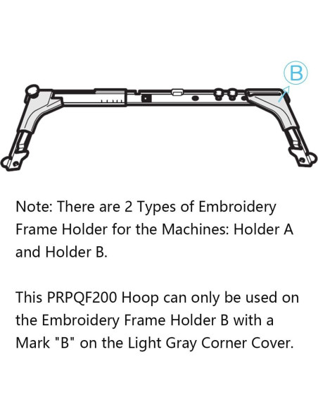 Aro de Bordado Sew Tech PRPQF200 para Brother y Babylock