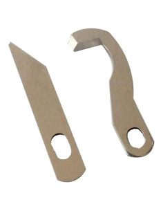 Juego de 2 cuchillas de sobrehilado HONEYSEW para Brother 925D 929D 1034D