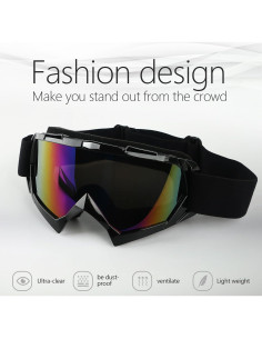 Gafas de Motocicleta GGBuy ATV UV400 Antivaho Ajustables 2