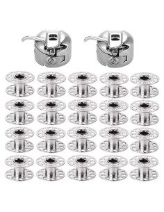 Caja de Bobina YEQIN con 20 Bobinas de Metal para Coser