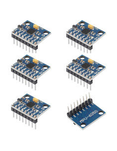 6 Módulos GY-521 MPU-6050 Acelerómetro Giroscopio 3 Ejes IIC