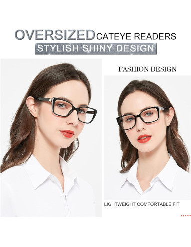 Gafas de Lectura Oversized MARE AZZURO 1.0 para Mujeres