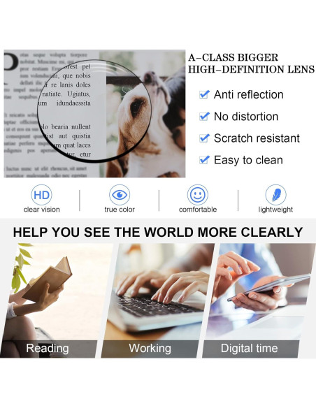 Gafas de Lectura Oversized MARE AZZURO 1.0 para Mujeres