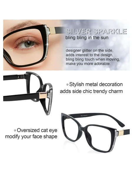 Gafas de Lectura Oversized MARE AZZURO 1.0 para Mujeres