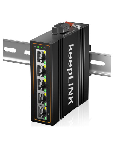 Conmutador Ethernet Industrial 5 Puertos keepLiNK IP40