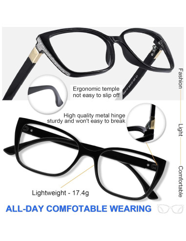 Gafas de Lectura Oversized MARE AZZURO 1.0 para Mujeres