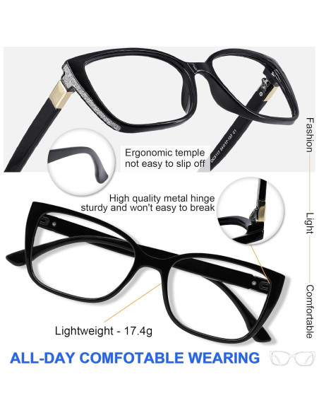 Gafas de Lectura Oversized MARE AZZURO 1.0 para Mujeres