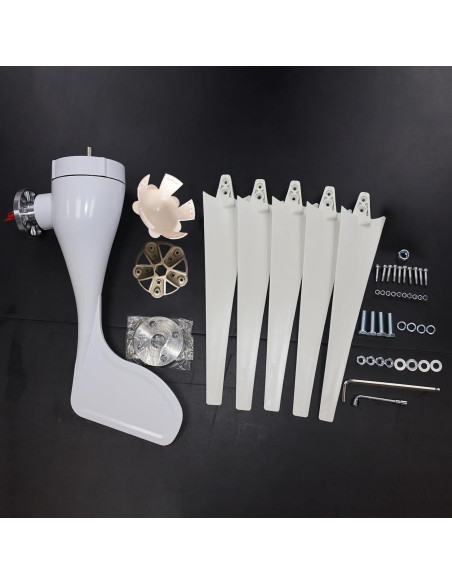 Generador Eólico Awjaisca 1200W 5 Palas Bajo Ruido 2.5m/s