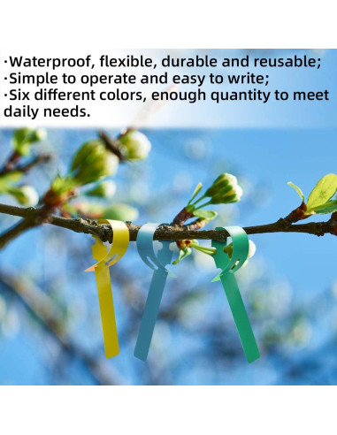 120 Etiquetas de Plástico para Plantas Yuntop - Impermeables y Reutilizables