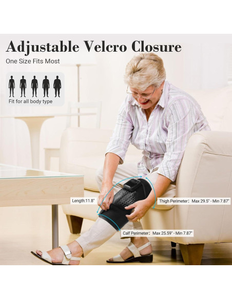 Masajeador de Rodilla CuPiLo 5557 con Calor y Vibración