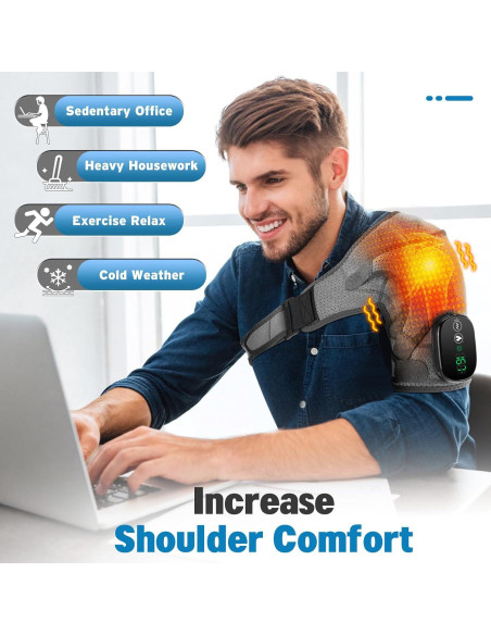 Faja Calentada Inalámbrica AFDEAL para Hombro con Masaje