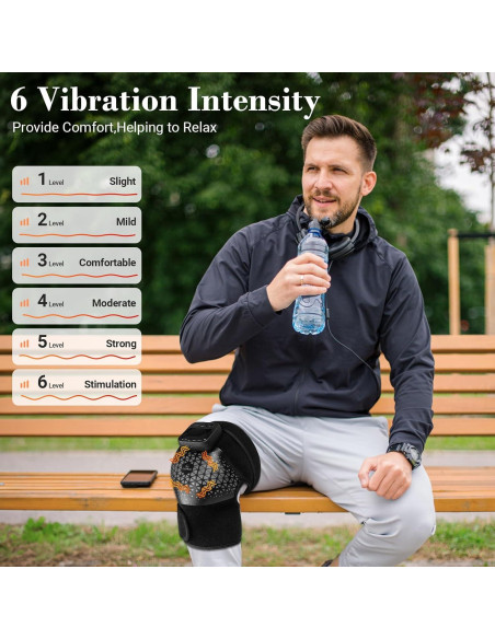 Masajeador de Rodilla CuPiLo 5557 con Calor y Vibración