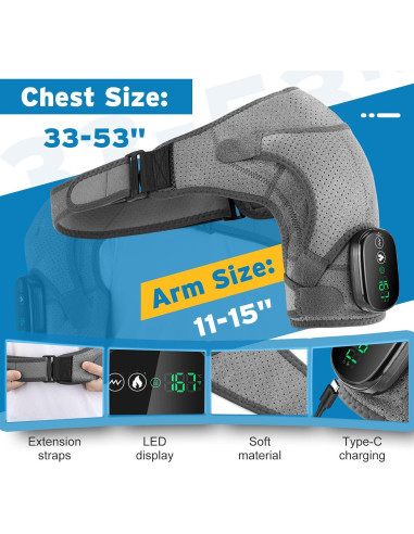 Faja Calentada Inalámbrica AFDEAL para Hombro con Masaje