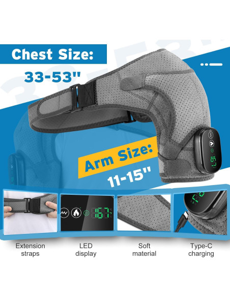 Faja Calentada Inalámbrica AFDEAL para Hombro con Masaje