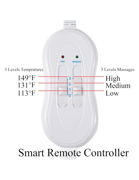 Masajeador de Mano Eléctrico V DDHOGER con Calor y 3 Modos