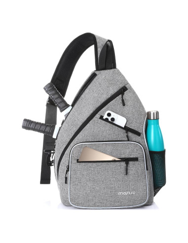 Bolsa de Pickleball MOSISO Unisex 46x36x22cm con 5 Bolsillos