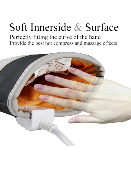 Masajeador de Mano Eléctrico V DDHOGER con Calor y 3 Modos