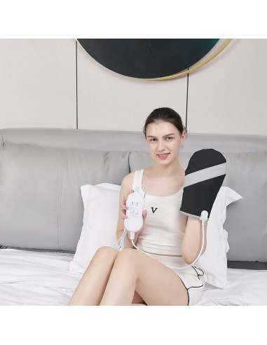 Masajeador de Mano Eléctrico V DDHOGER con Calor y 3 Modos