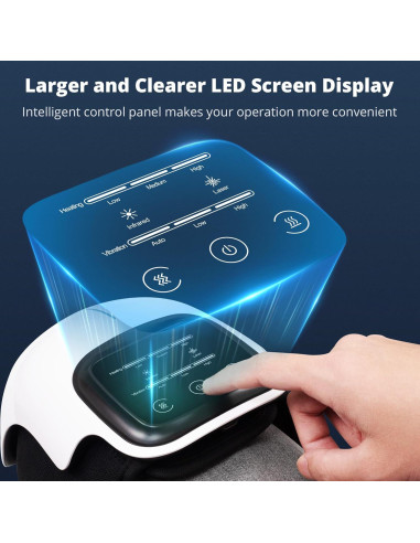 Masajeador de Rodilla Medcursor Inalámbrico con Calor 3 Niveles