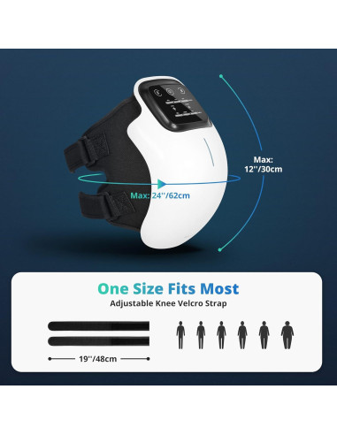 Masajeador de Rodilla Medcursor Inalámbrico con Calor 3 Niveles