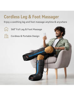 Masajeador de Piernas y Pies FIT KING FT-119A Inalámbrico 2