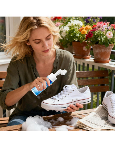 Kit de Limpieza de Zapatos Wouqinen 260g - Spray y Cepillo