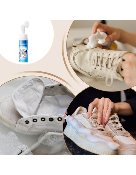 Kit de Limpieza de Zapatos Wouqinen 260g - Spray y Cepillo