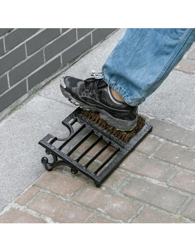 Raspador de Botas MyGift con Cepillo de Hierro Fundido