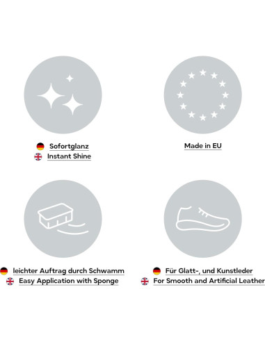 Esponja de Betún Kaps para Zapatos de Cuero - Brillo Instantáneo