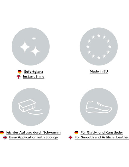 Esponja de Betún Kaps para Zapatos de Cuero - Brillo Instantáneo