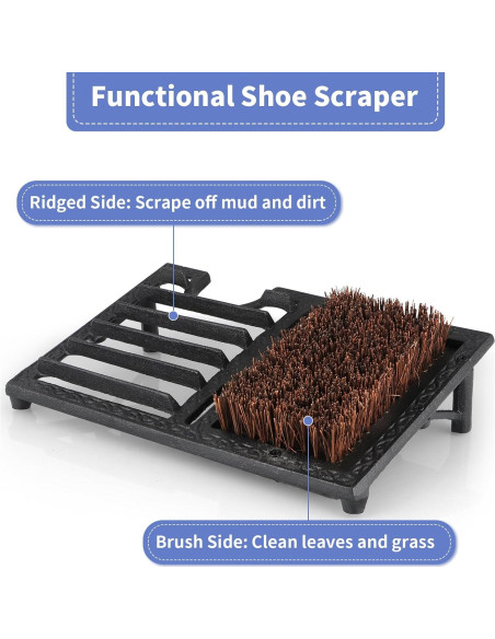 Cepillo Limpiador de Botas MOLIGOU de Hierro Fundido 33cm