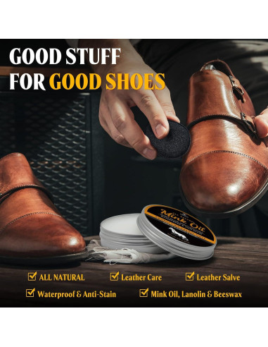 Aceite de Visón MEKER 100 ml - Acondicionador y Limpiador Impermeable